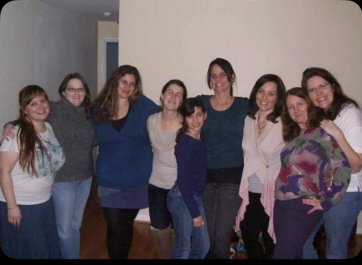 With my girlfriends