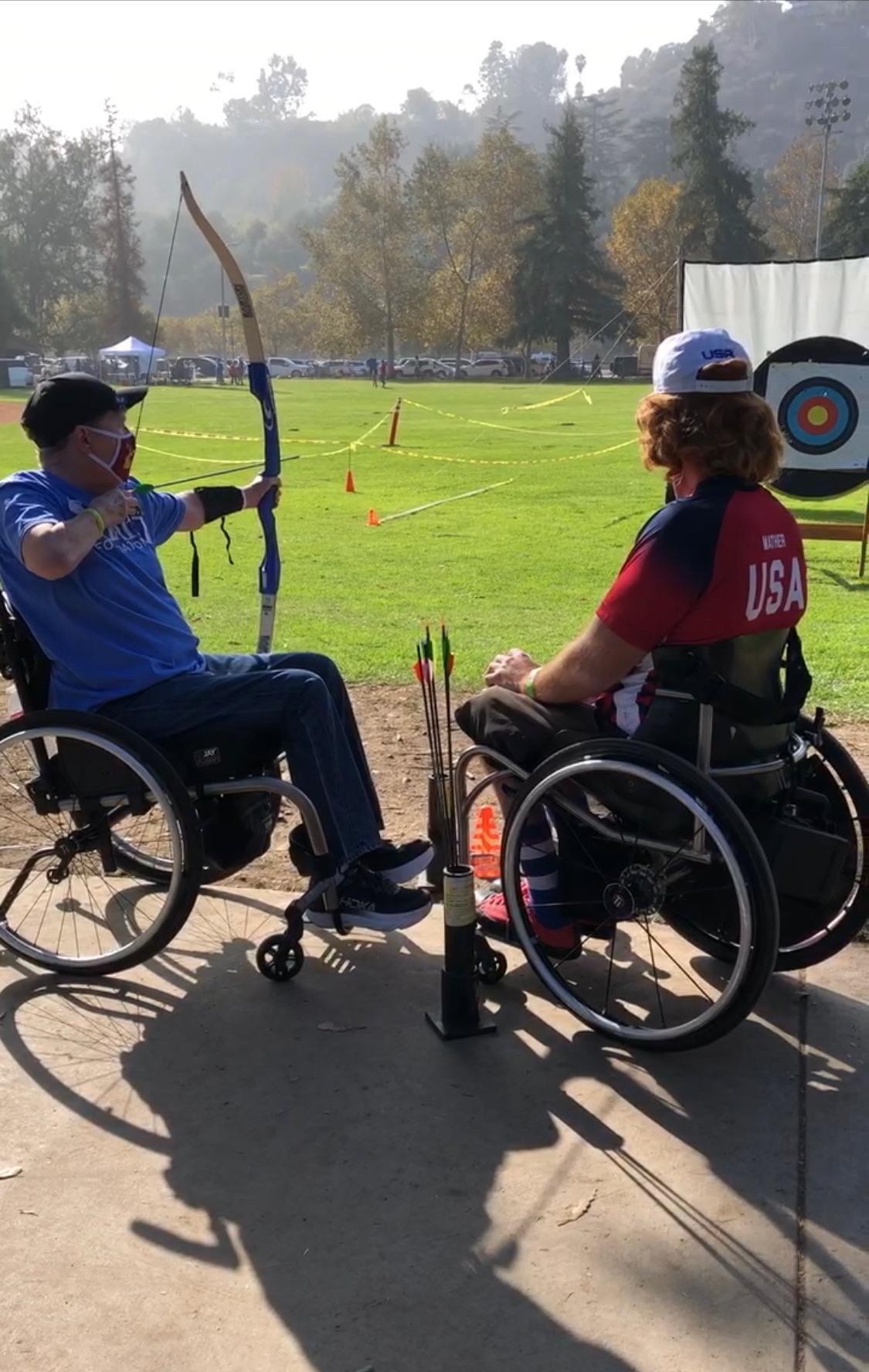 Linda tried and loved archery…