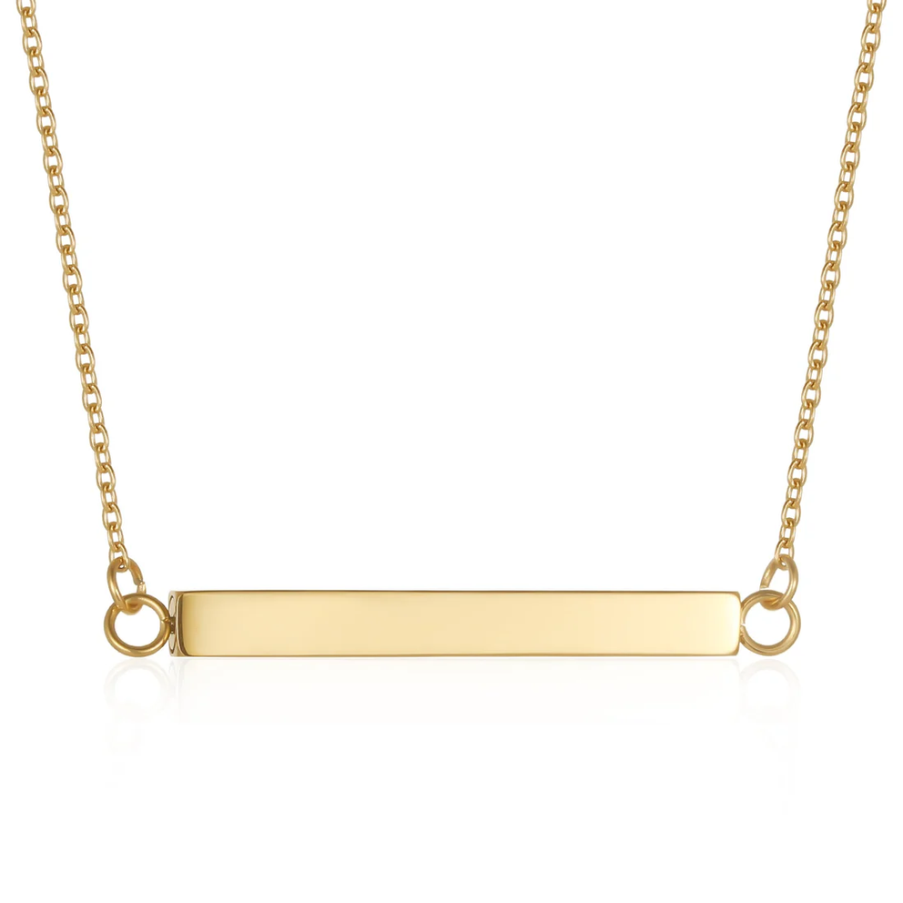Photo of The Horizontal Bar Cremation Necklace for Ashes