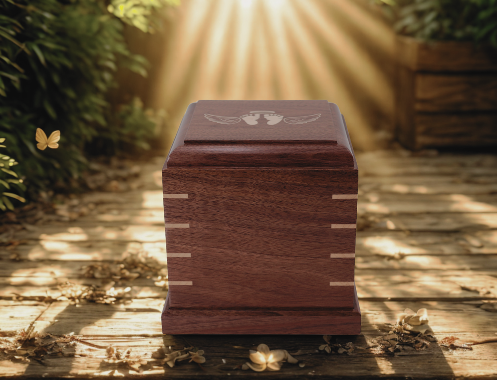 Photo of Infant Urn - Solid Walnut Wood - #W-560