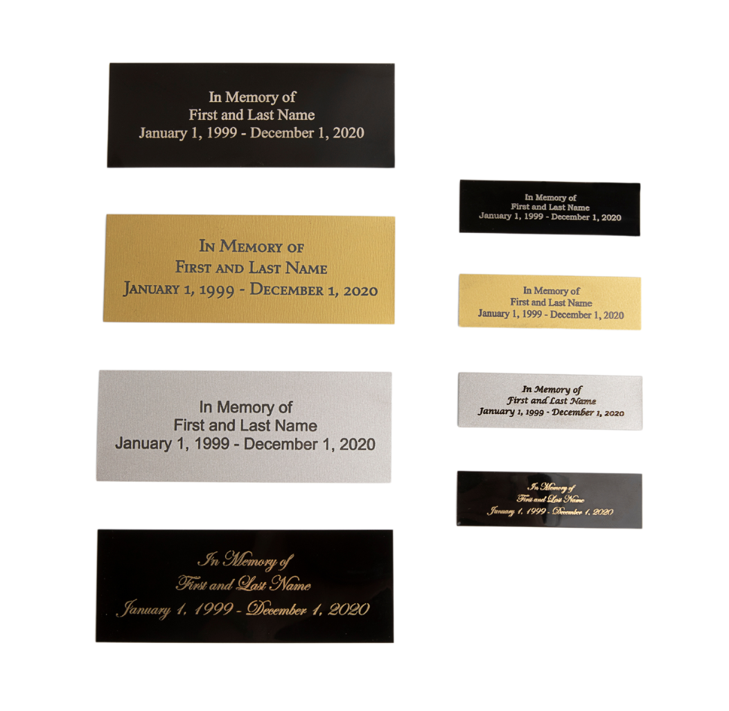 Photo of The Madison Urn in Striped Brown - Modern Cremation Urn for Ashes