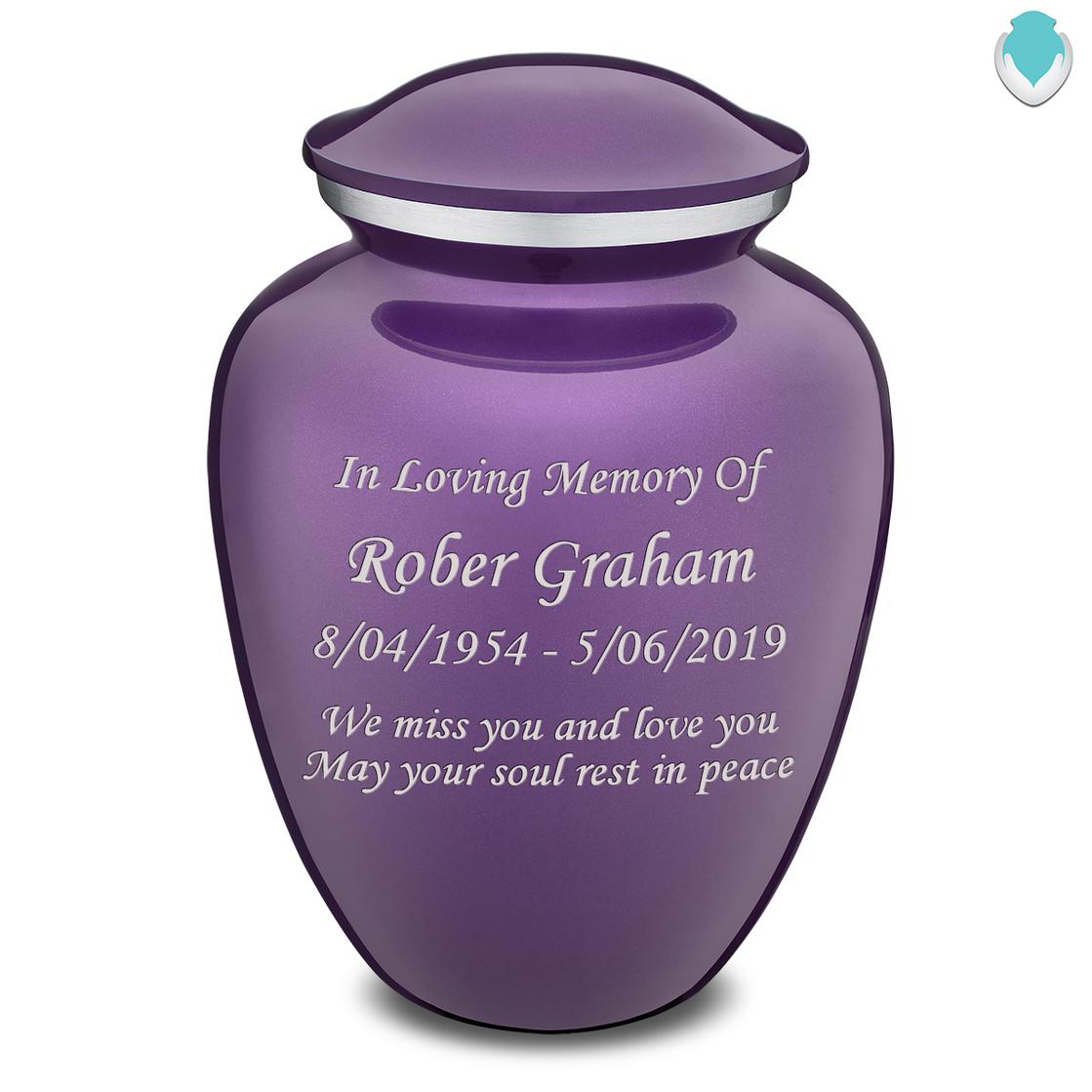 Photo of Adult Embrace Custom Engraved Cremation Urn