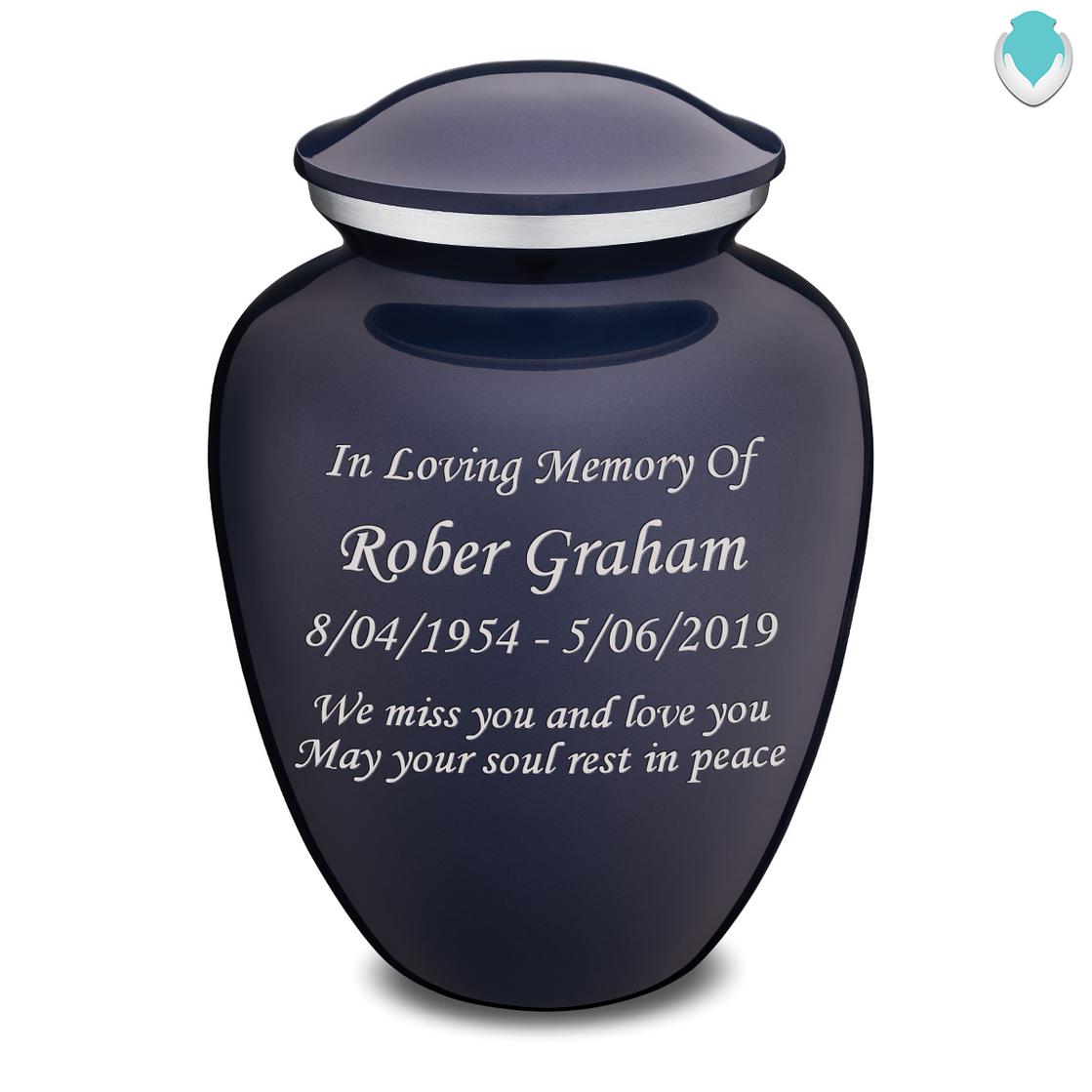 Photo of Adult Embrace Custom Engraved Cremation Urn