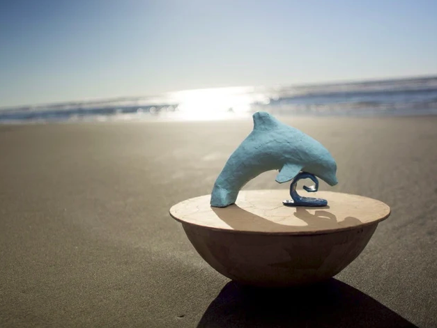 Photo of Dolphin Biodegradable Water Burial Urn