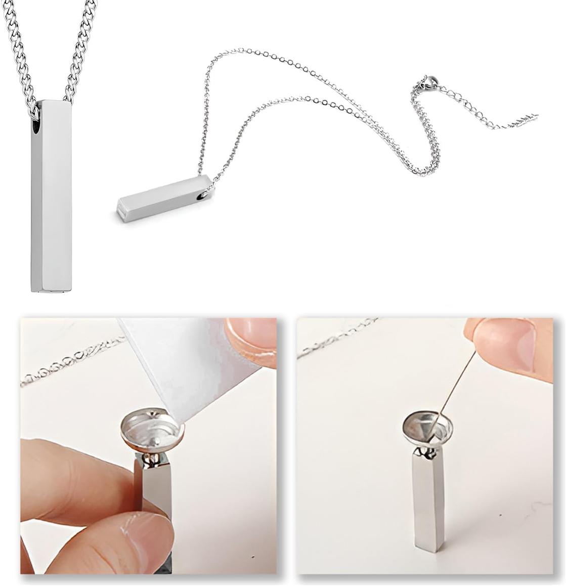 Photo of Custom Engraved Plaque with  White Patch Cremation Urns for Human Ashes Adult Male & Female Set of 8