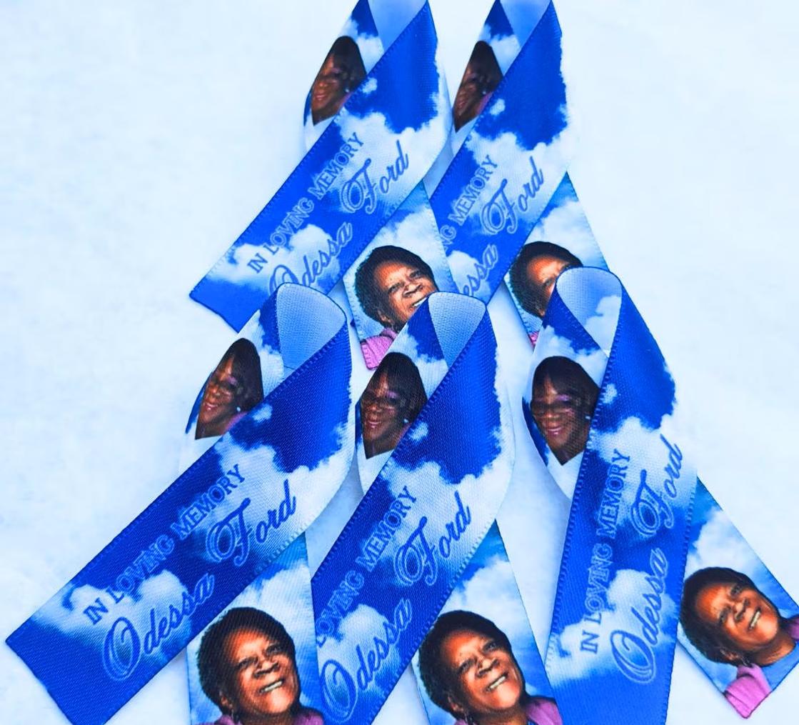 Photo of Small Custom Designed Memorial Ribbons