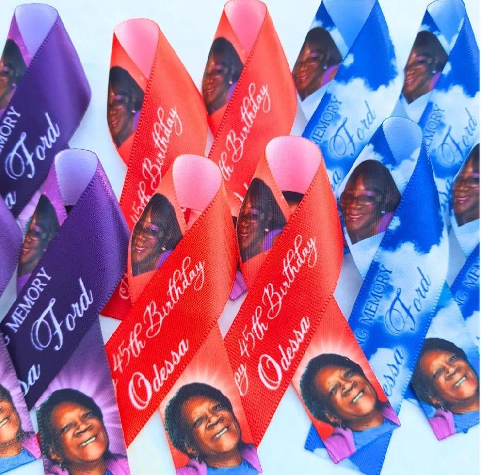 Photo of Medium Custom Designed Memorial Ribbons