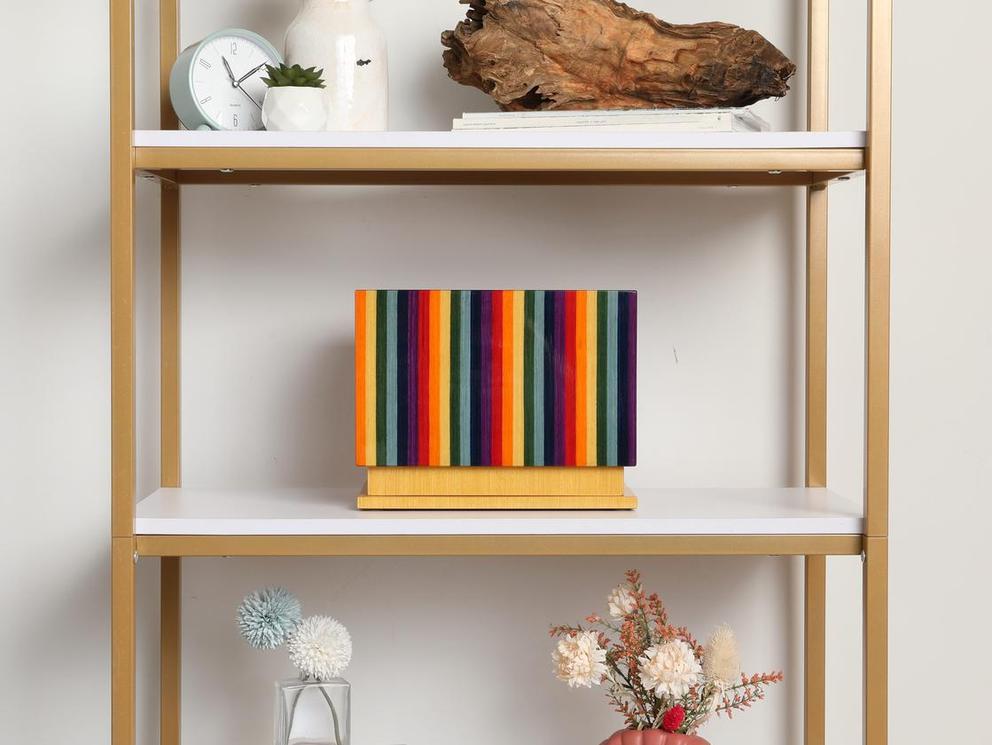 Photo of The Thompson Urn in Rainbow - Modern Cremation Urn for Ashes