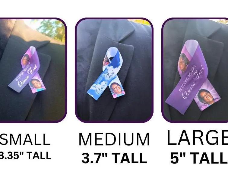 Photo of Small Custom Designed Memorial Ribbons